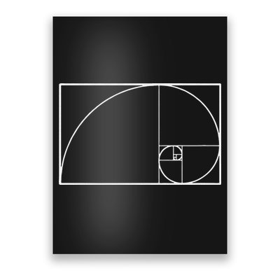 Cool Fibonacci Spiral Trendy Math Lover Science Poster
