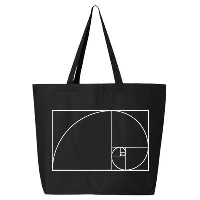 Cool Fibonacci Spiral Trendy Math Lover Science 25L Jumbo Tote