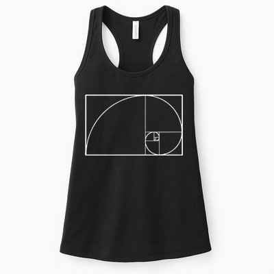 Cool Fibonacci Spiral Trendy Math Lover Science Womens Tank Top