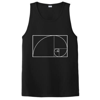 Cool Fibonacci Spiral Trendy Math Lover Science PosiCharge Competitor Tank
