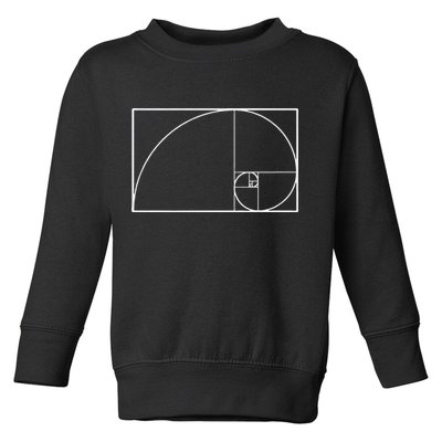 Cool Fibonacci Spiral Trendy Math Lover Science Toddler Sweatshirt