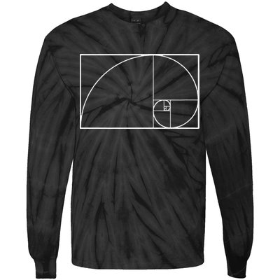 Cool Fibonacci Spiral Trendy Math Lover Science Tie-Dye Long Sleeve Shirt