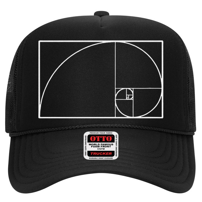Cool Fibonacci Spiral Trendy Math Lover Science Trucker Hat