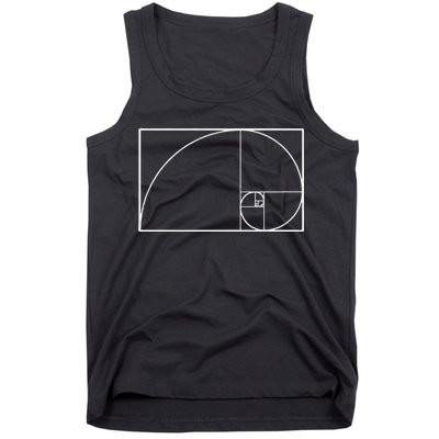 Cool Fibonacci Spiral Trendy Math Lover Science Tank Top