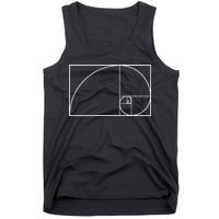 Cool Fibonacci Spiral Trendy Math Lover Science Tank Top