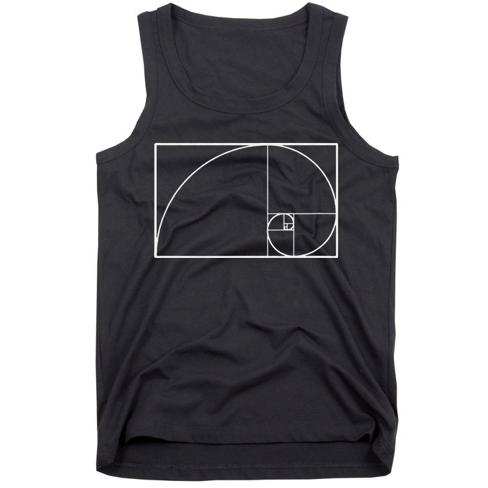 Cool Fibonacci Spiral Trendy Math Lover Science Tank Top