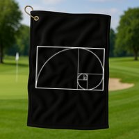 Cool Fibonacci Spiral Trendy Math Lover Science Golf Towel