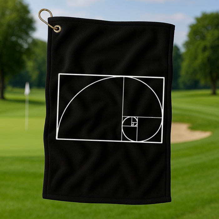 Cool Fibonacci Spiral Trendy Math Lover Science Golf Towel