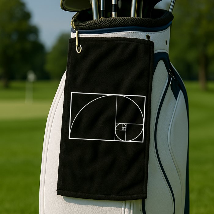 Cool Fibonacci Spiral Trendy Math Lover Science Golf Towel