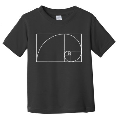 Cool Fibonacci Spiral Trendy Math Lover Science Toddler T-Shirt