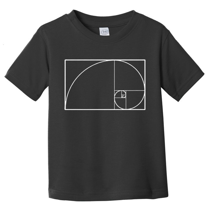 Cool Fibonacci Spiral Trendy Math Lover Science Toddler T-Shirt