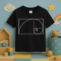 Cool Fibonacci Spiral Trendy Math Lover Science Toddler T-Shirt