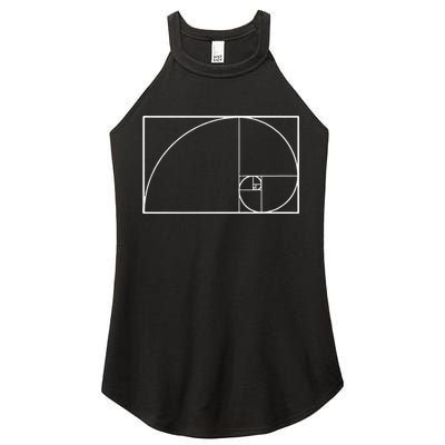 Cool Fibonacci Spiral Trendy Math Lover Science Women's Perfect Tri Rocker Tank