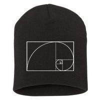 Cool Fibonacci Spiral Trendy Math Lover Science Short Acrylic Beanie