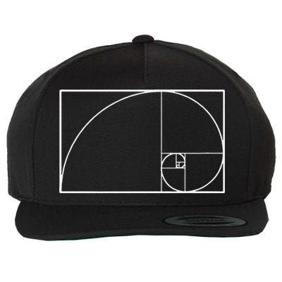 Cool Fibonacci Spiral Trendy Math Lover Science Wool Snapback Cap