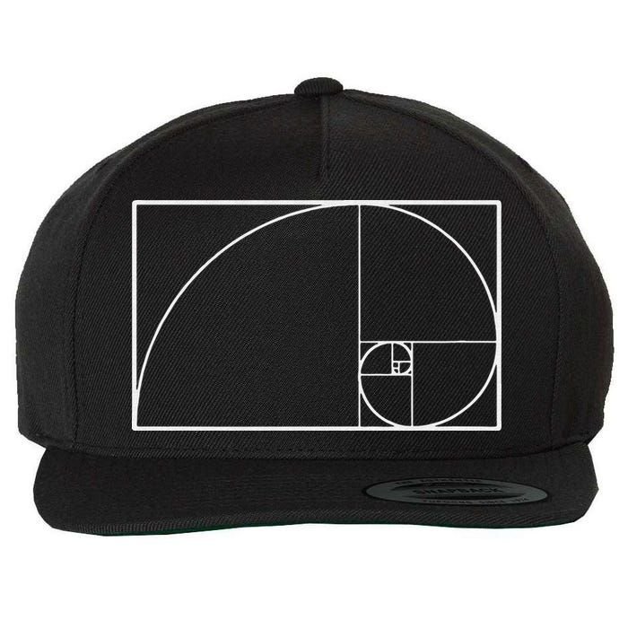 Cool Fibonacci Spiral Trendy Math Lover Science Wool Snapback Cap