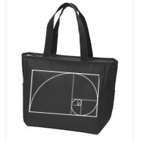 Cool Fibonacci Spiral Trendy Math Lover Science Zip Tote Bag