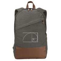 Cool Fibonacci Spiral Trendy Math Lover Science Cotton Canvas Backpack