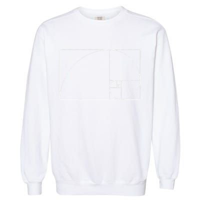 Cool Fibonacci Spiral Trendy Math Lover Science Garment-Dyed Sweatshirt