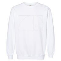 Cool Fibonacci Spiral Trendy Math Lover Science Garment-Dyed Sweatshirt