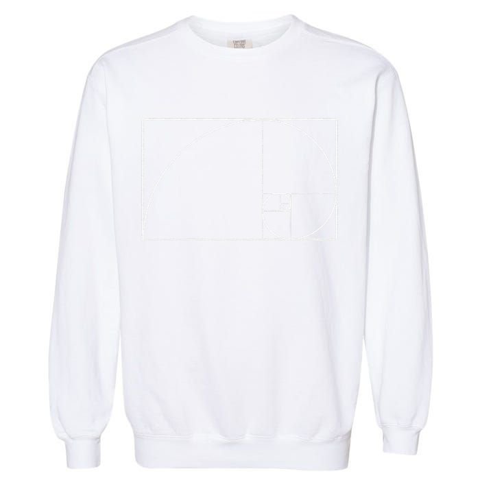 Cool Fibonacci Spiral Trendy Math Lover Science Garment-Dyed Sweatshirt