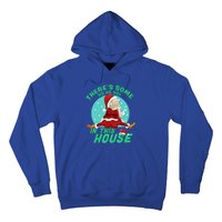 Christmas Funny Santa ThereS Some Ho Ho HoS In This House Gift Hoodie