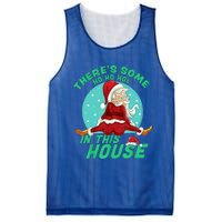 Christmas Funny Santa ThereS Some Ho Ho HoS In This House Gift Mesh Reversible Basketball Jersey Tank