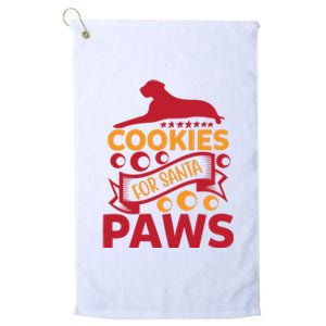 Cookies For Santa Paws Platinum Collection Golf Towel