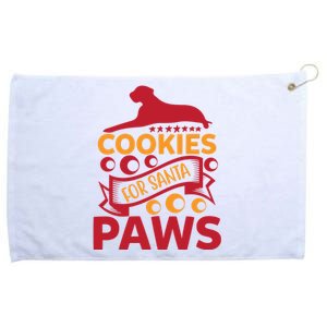 Cookies For Santa Paws Grommeted Golf Towel