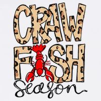 Craw Fish Season Leopard Love Crawfish Cooling Performance Crew T-Shirt
