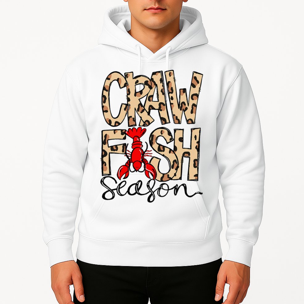 Craw Fish Season Leopard Love Crawfish Hoodie