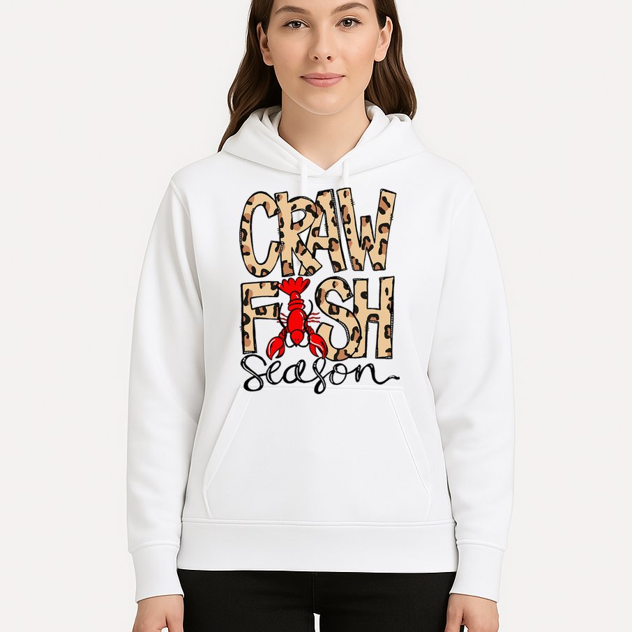 Craw Fish Season Leopard Love Crawfish Hoodie