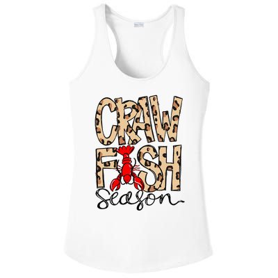 Craw Fish Season Leopard Love Crawfish Ladies PosiCharge Competitor Racerback Tank