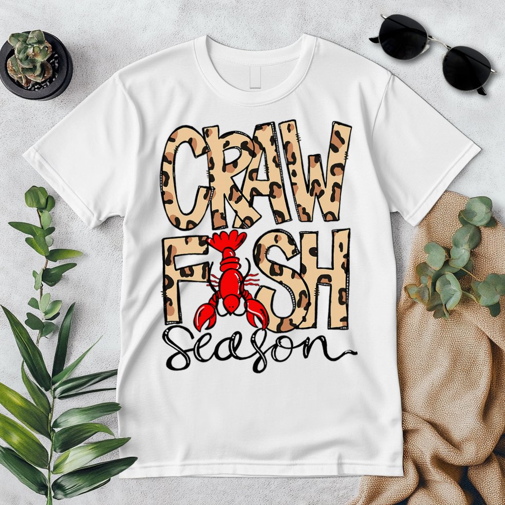 Craw Fish Season Leopard Love Crawfish Premium T-Shirt