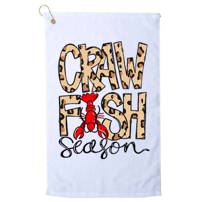 Craw Fish Season Leopard Love Crawfish Golf Towel