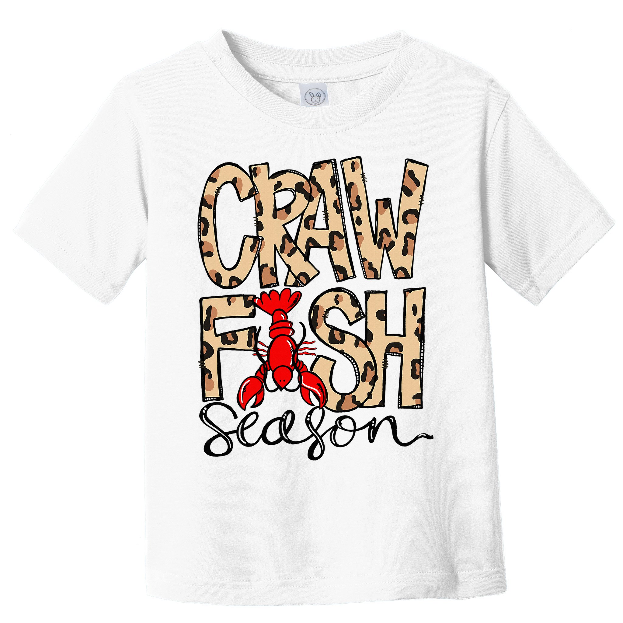 Craw Fish Season Leopard Love Crawfish Toddler T-Shirt
