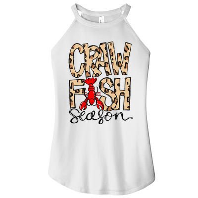 Craw Fish Season Leopard Love Crawfish Women’s Perfect Tri Rocker Tank