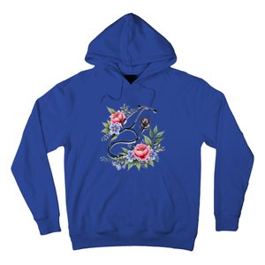 Cute Floral Stethoscope Design For Nurses Doctors Gift Hoodie