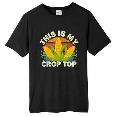 Corn Farmer Saying Funny This Is My Crop Top Tall Fusion ChromaSoft Performance T-Shirt