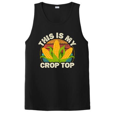 Corn Farmer Saying Funny This Is My Crop Top PosiCharge Competitor Tank