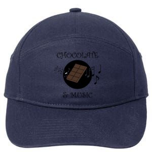 Chocolatier Funny Saying Chocolate And Music Notes Musician Gift 7-Panel Snapback Hat