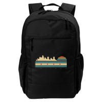 Chicago Flag Skyline Vintage Illinois City Retro Souvenir Daily Commute Backpack