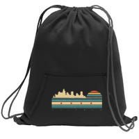 Chicago Flag Skyline Vintage Illinois City Retro Souvenir Sweatshirt Cinch Pack Bag