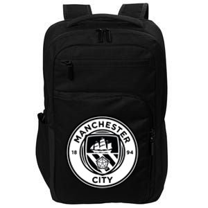 Cool Football Soccer Europe Man City Black And White Impact Tech Backpack