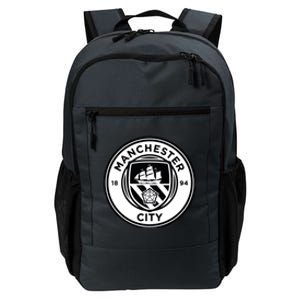 Cool Football Soccer Europe Man City Black And White Daily Commute Backpack