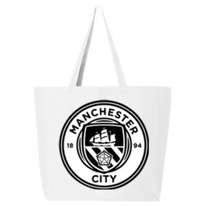 Cool Football Soccer Europe Man City Black And White 25L Jumbo Tote