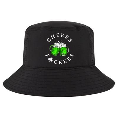 Cheers Fckers' St Patricks Day Men Women Beer Drinking Funny Cool Comfort Performance Bucket Hat