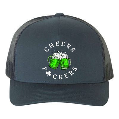 Cheers Fckers' St Patricks Day Men Women Beer Drinking Funny Yupoong Adult 5-Panel Trucker Hat