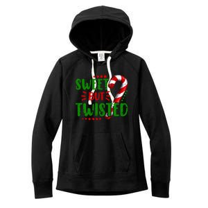 Cute Funny Sweet But Twisted Candy Cane Sweets Tester Gift Meaningful Gift Women's Fleece Hoodie