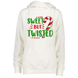 Cute Funny Sweet But Twisted Candy Cane Sweets Tester Gift Meaningful Gift Womens Funnel Neck Pullover Hood